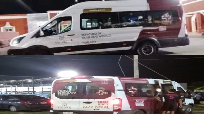 Alcalde de Yobaín y Dzemul usan ambulancias para trasportar a grupos de zumba y futbolistas
