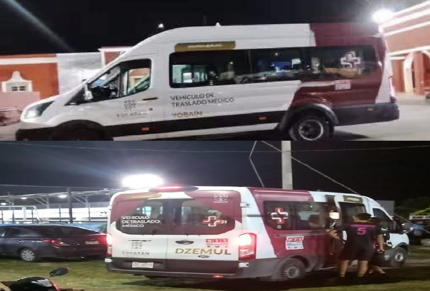 Alcalde de Yobaín y Dzemul usan ambulancias para trasportar a grupos de zumba y futbolistas