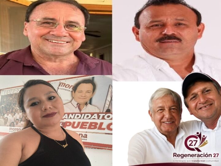 La Rata, un junior y dos oportunistas quieren la candidatura de Morena en Dzidzantún