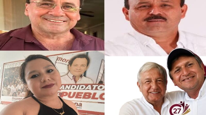La Rata, un junior y dos oportunistas quieren la candidatura de Morena en Dzidzantún