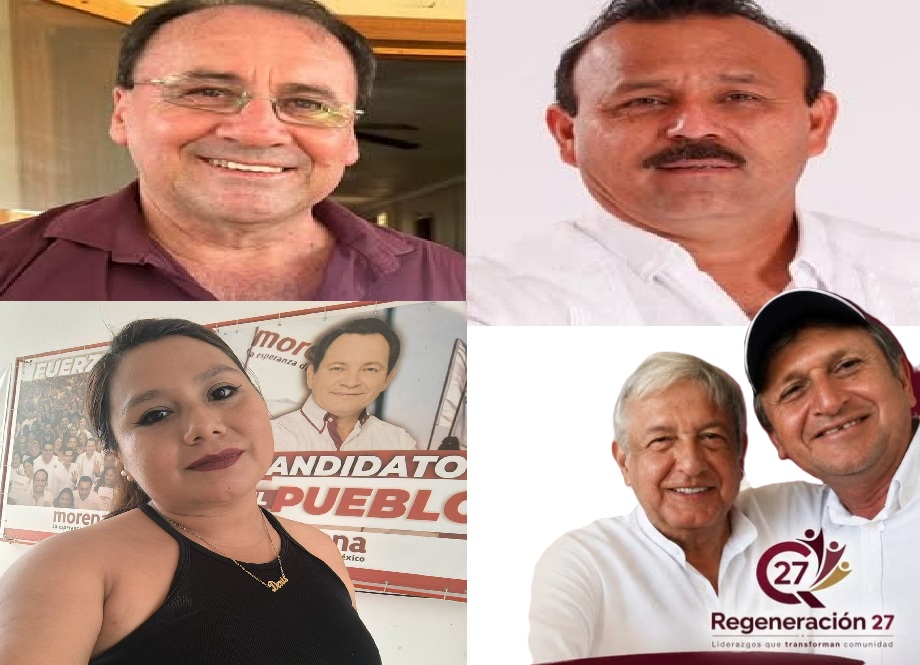 La Rata, un junior y dos oportunistas quieren la candidatura de Morena en Dzidzantún