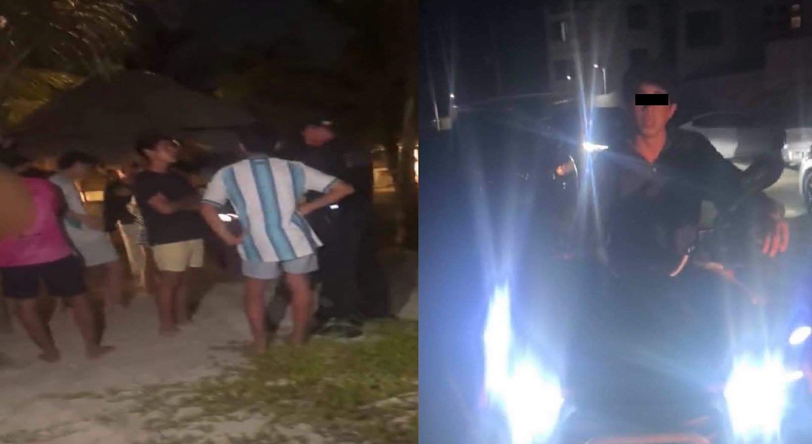 De junior valientes a niños collones: JR tiran huevos y casi lloran cuando los detuvieron en Chicxulub