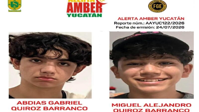Desaparecen dos adolescentes en Mérida: la FGE emitió una alerta Amber
