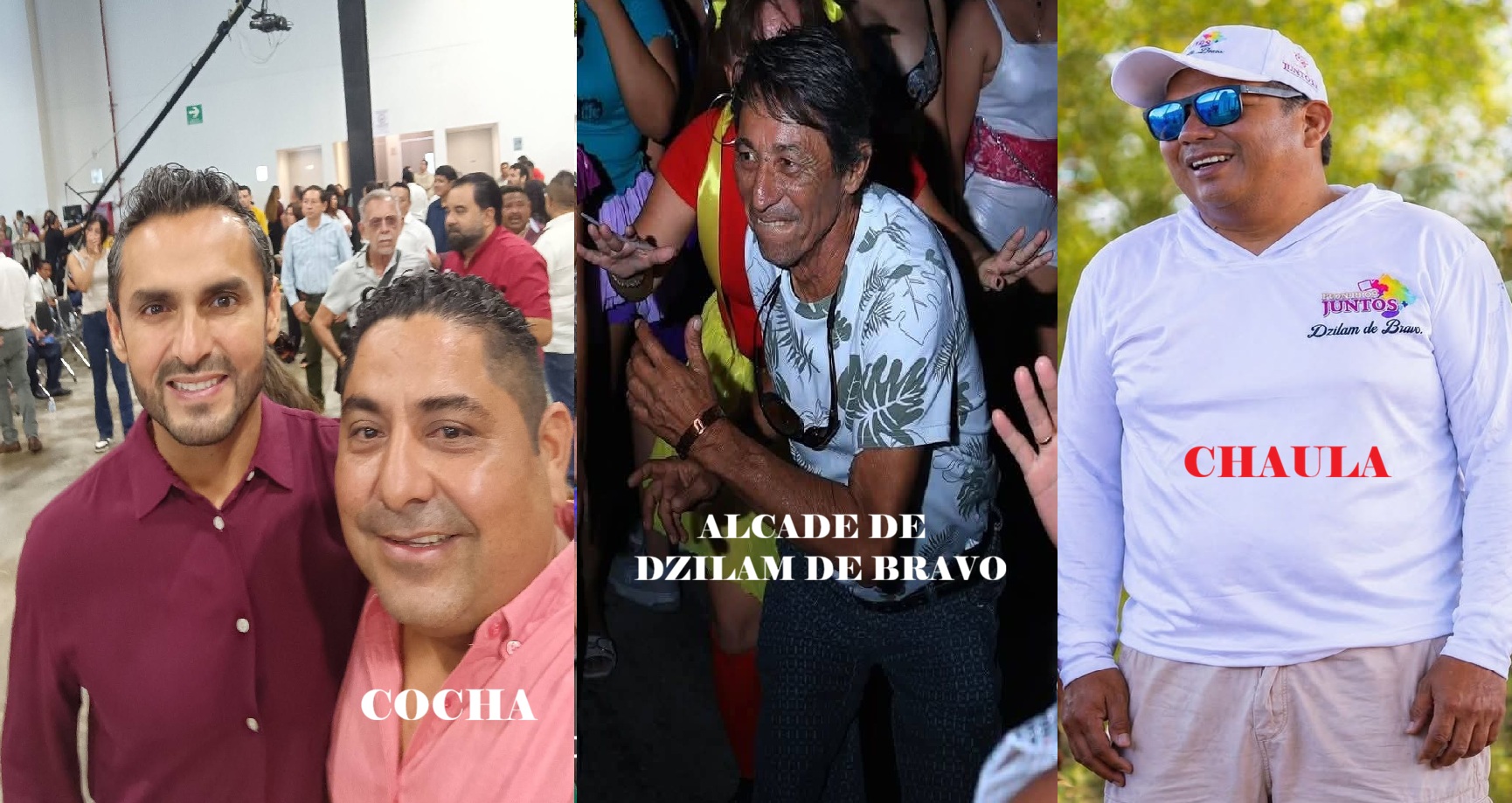 El Chaula y el Cocha buscaran ser candidatos de Morena en Dzilam de Bravo