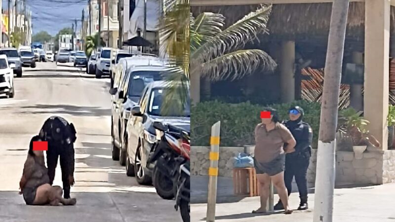 Drogada mujer dice que la poseyó un demonio en el malecón de Progreso