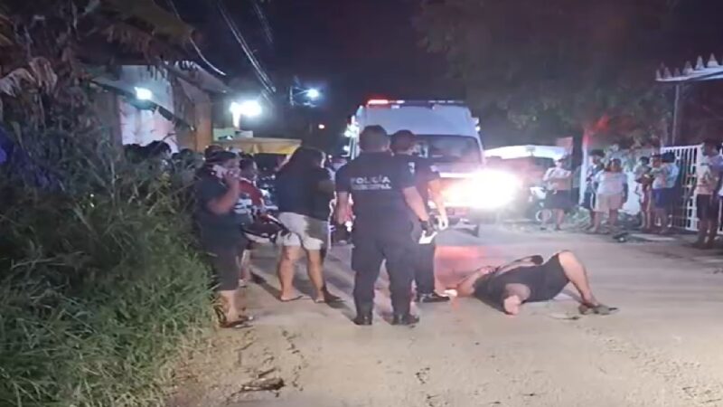Ebrio motociclista derrapa y lesiona en calles de Tekax