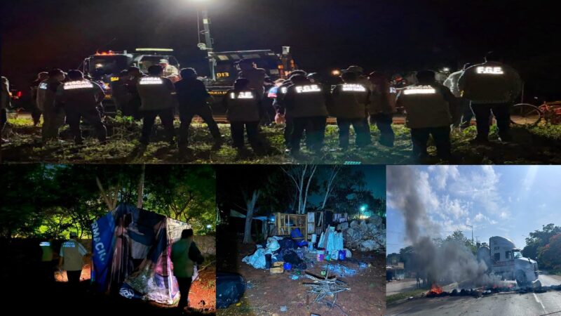 Autoridades desalojan a invasores y recuperan un predio del IVEY en San José Tecoh