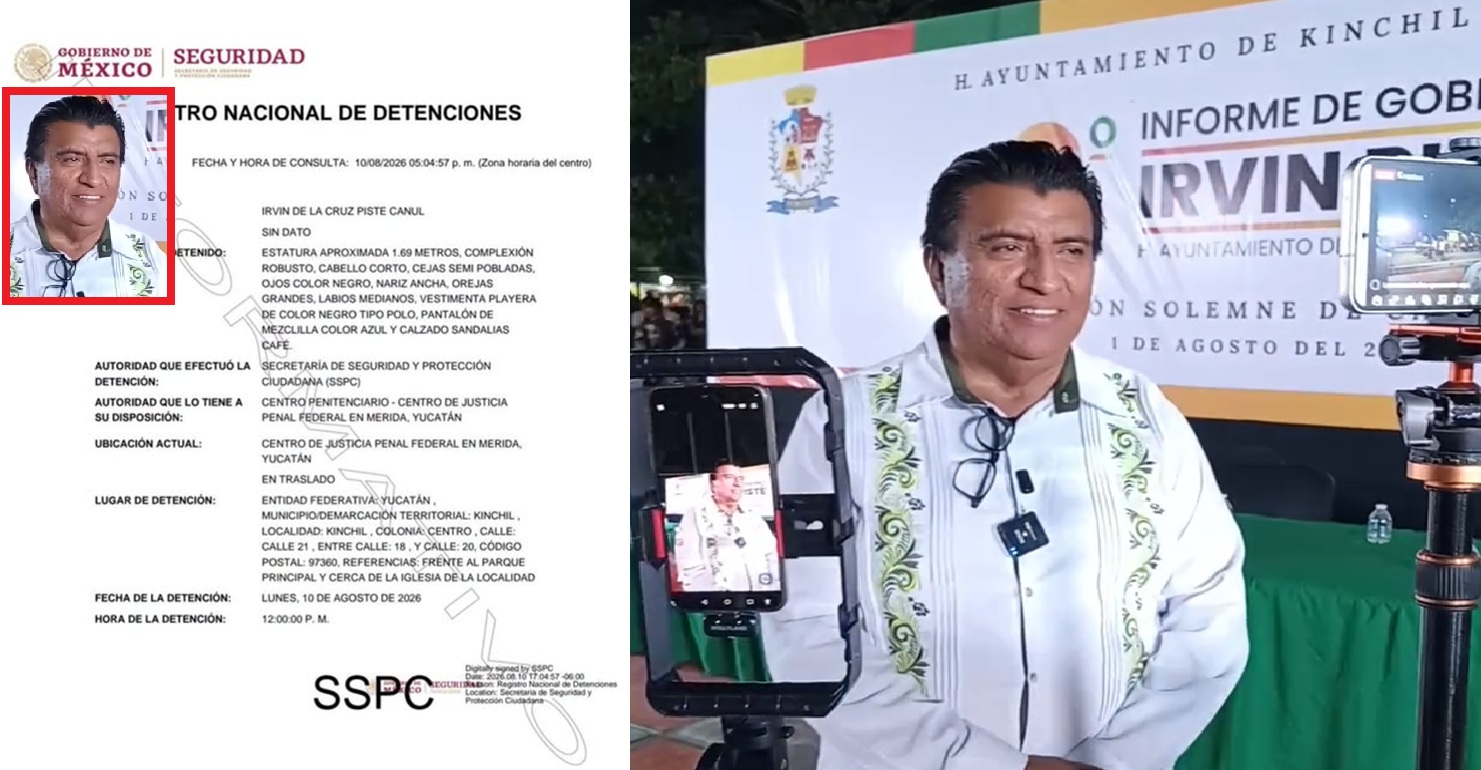 FGR detiene por presuntos desvió de recursos al alcalde de Kinchil: horas después lo dejan en libertad