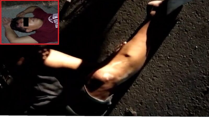 Un motociclista choca y fractura sus piernas la vía Santa Clara- Dzidzantún