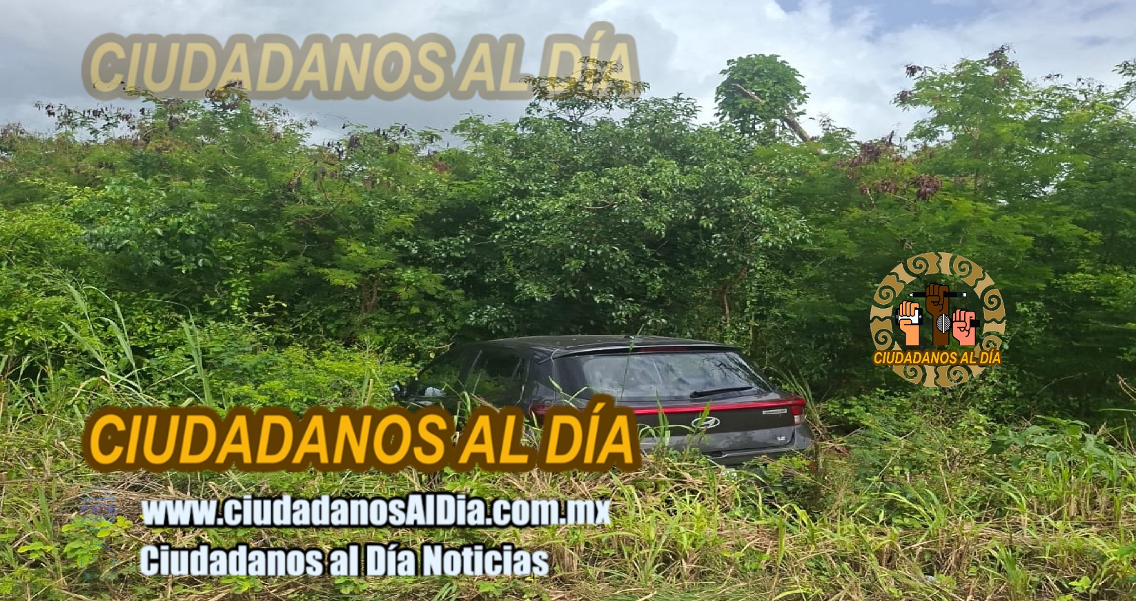 Una maestra dormita al volante y sale en la carretera Dzidzantún- Cansahcab