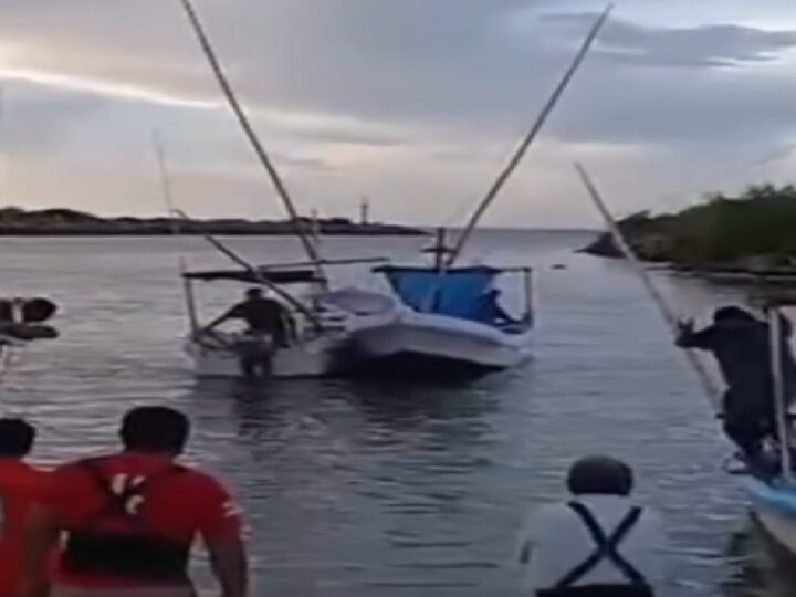 Fuerte turbonada voltea una lancha en San Crisanto: Rescatan vivos a los tripulantes  