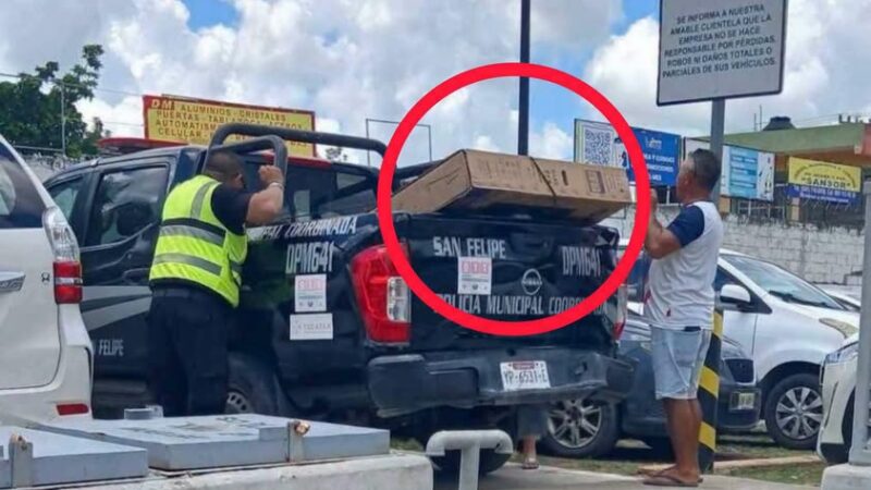 Policías utilizan las patrulla de San Felipe para uso personal y mandados