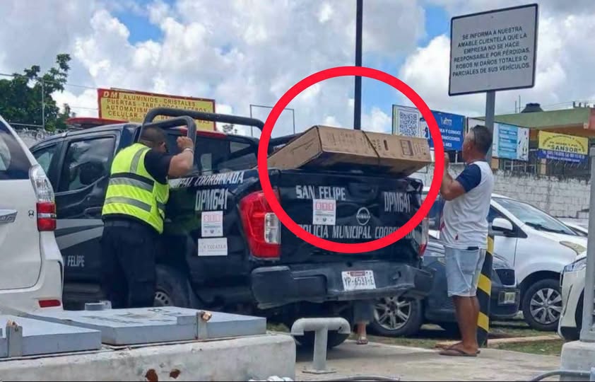 Policías utilizan las patrulla de San Felipe para uso personal y mandados
