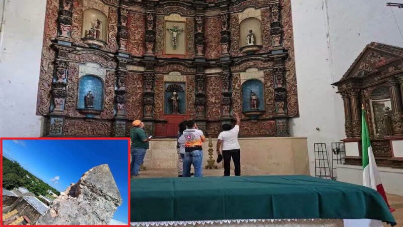 Un rayo derriba parte del techo de la iglesia de San Bernardino de Siena en Valladolid