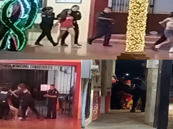 Policía detuvo a tres chamacas que peleaban en calles de Peto