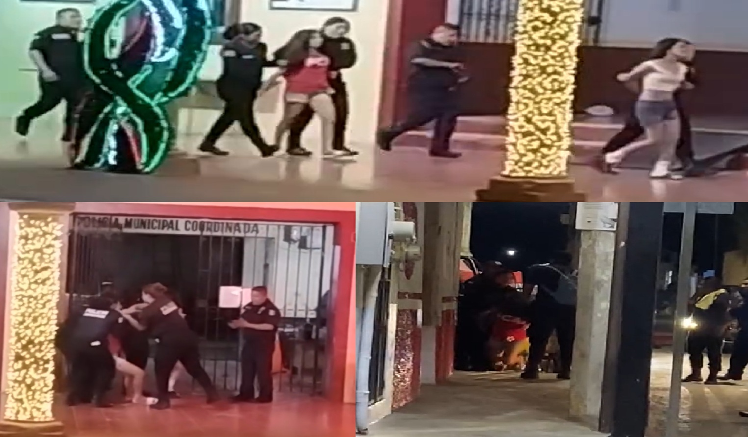 Policía detuvo a tres chamacas que peleaban en calles de Peto