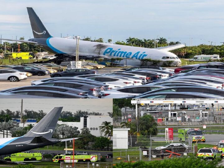 Tragedia aérea en Miami: Un avión de Amazon Air sale de la pista y deja cinco muertos