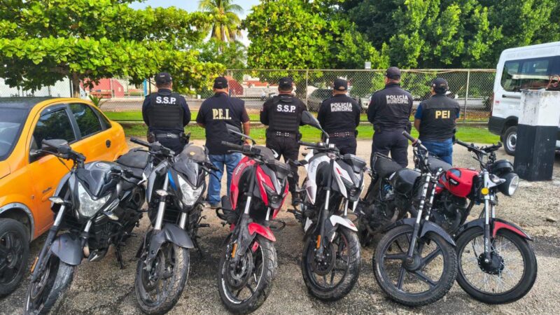 Recuperan seis motos y otros objetos robados en Tizimín: Se habla de tres detenidos