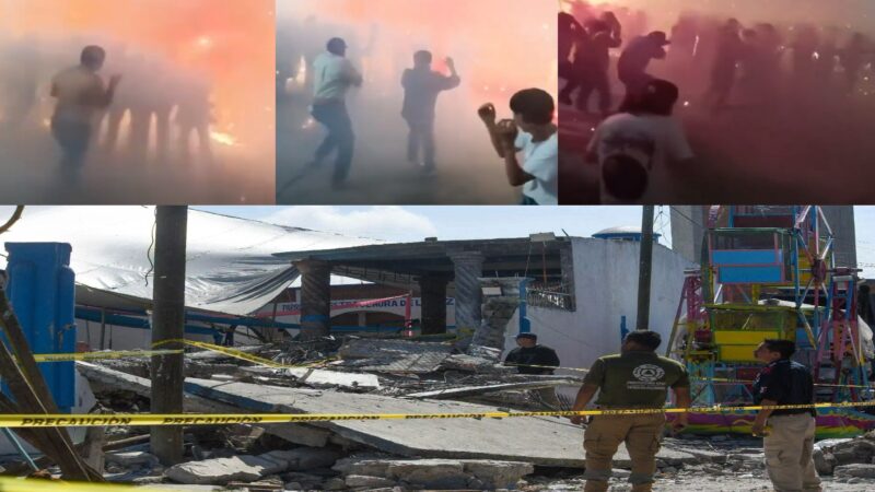 Luto en fiesta patronal de Temascalcingo explota pirotecnia, deja 10 muertos y más de 80 lesionados