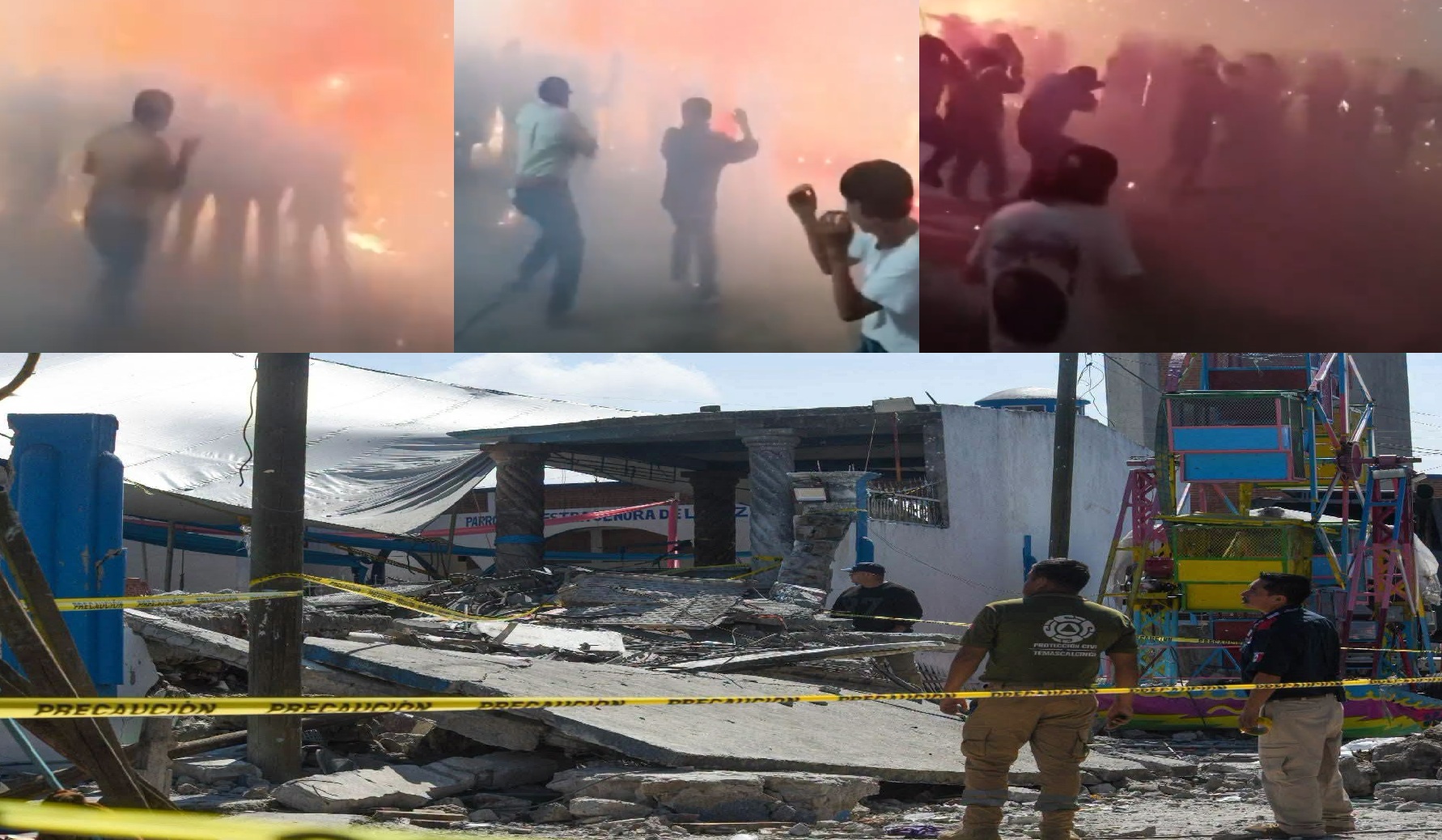 Luto en fiesta patronal de Temascalcingo explota pirotecnia, deja 10 muertos y más de 80 lesionados