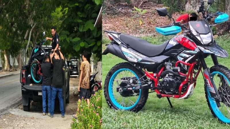 Robó la moto equivocada en Cansahcab: De manera exprés la PEI la recuperó en un taller en Motul  