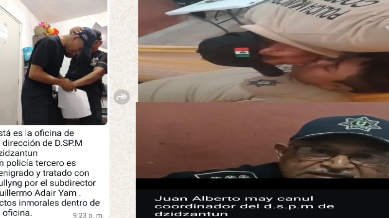 Destapan una red de abusos, extorsión y humillaciones en la Policía de Dzidzantún: Policías son humillados