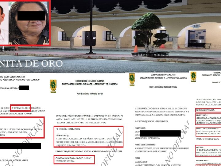 Con triangulaciones y prestanombres Ismael A. adquirió propiedades como alcalde Dzidzantún