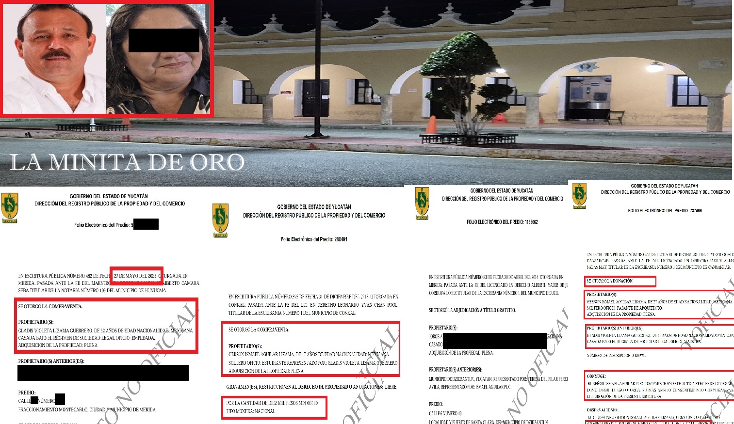 Con triangulaciones y prestanombres Ismael A. adquirió propiedades como alcalde Dzidzantún
