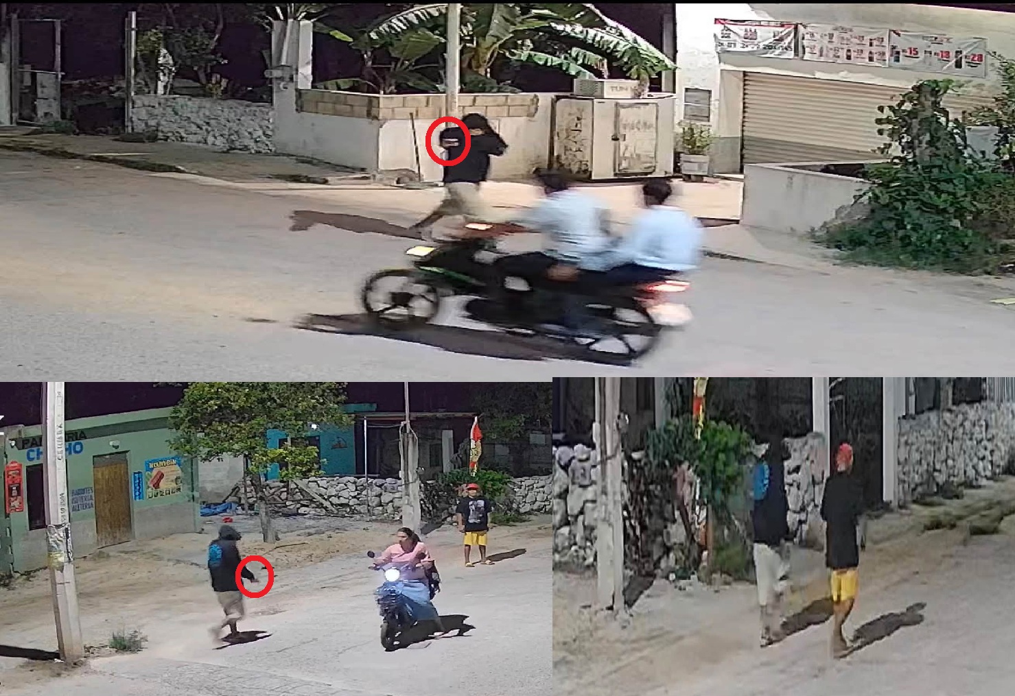 Tensión en Cuzamá por hombre encapuchado que apunto a motociclistas con una pistola