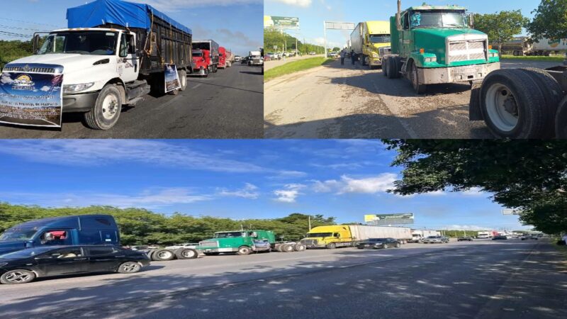 Paro “Nacional” contra el gobierno de la 4T: trasportistas bloqueen el Periférico Mérida- Campeche