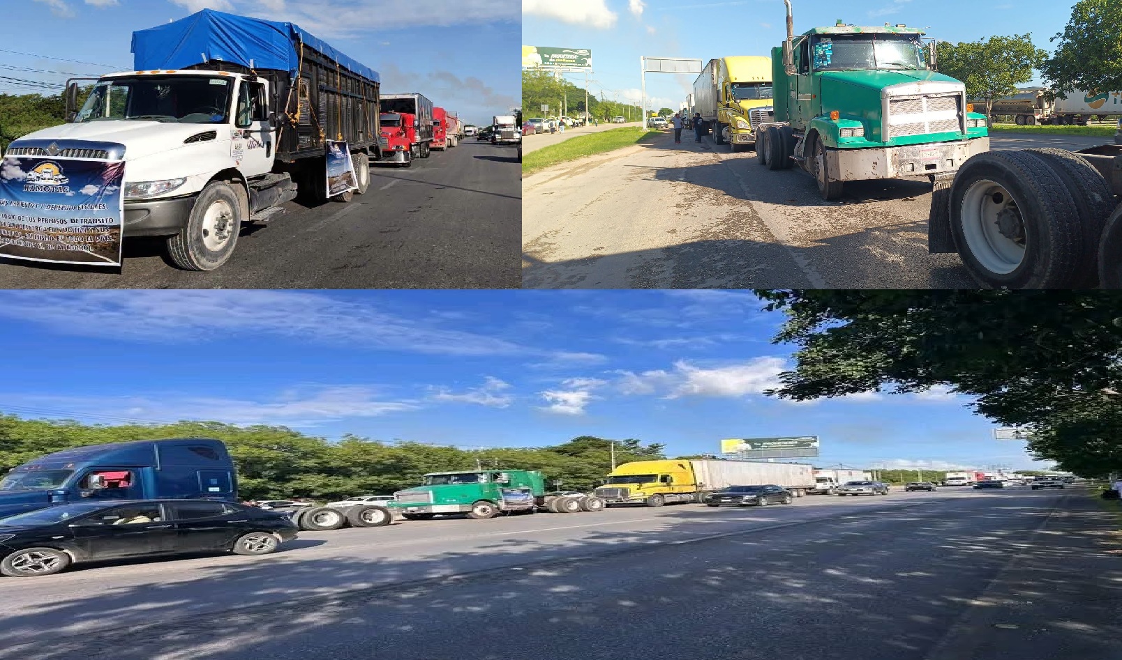 Paro “Nacional” contra el gobierno de la 4T: trasportistas bloqueen el Periférico Mérida- Campeche