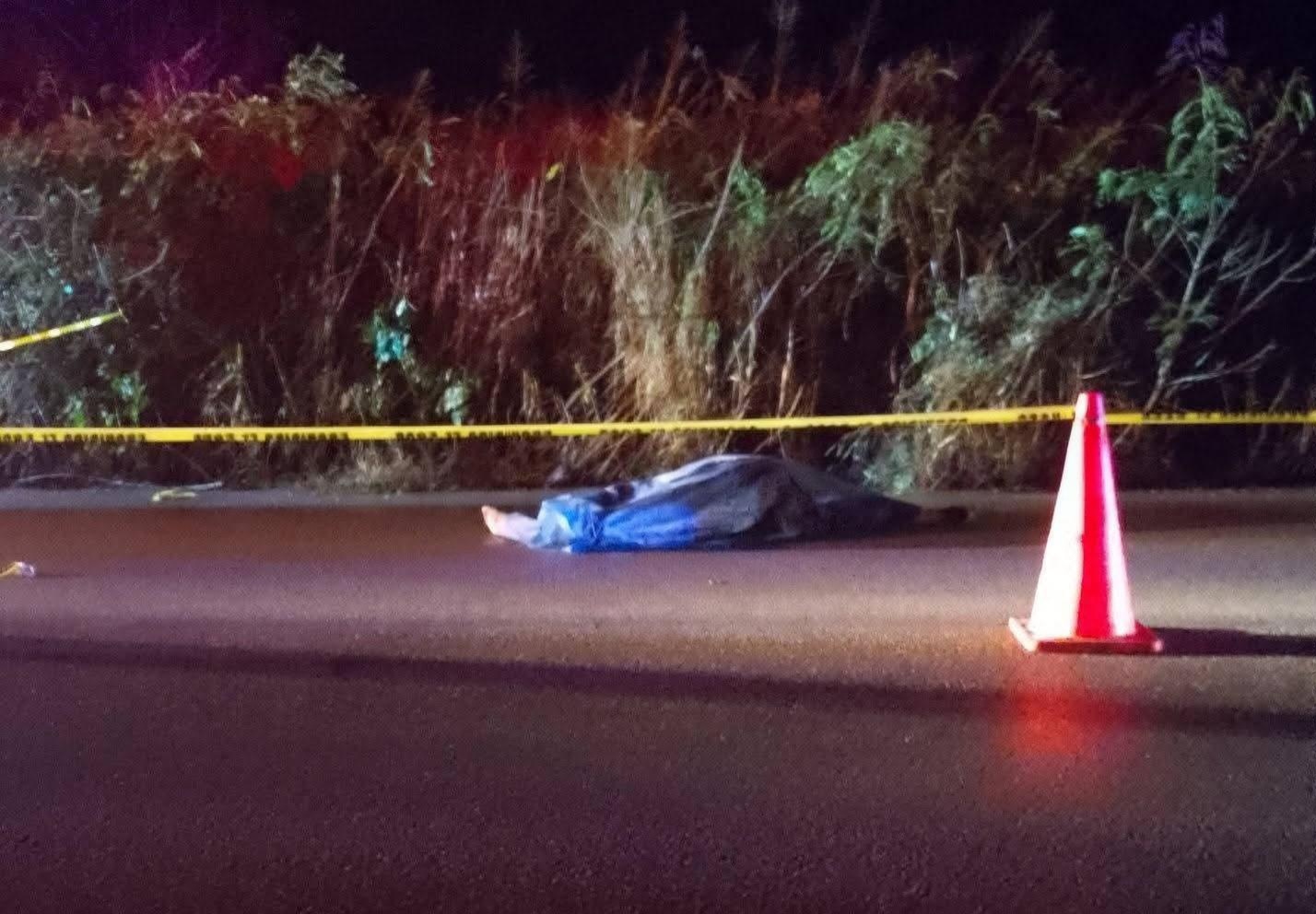 Al diablo se lo llevó la parca con todo y moto en la carretera Ticul-Muna: