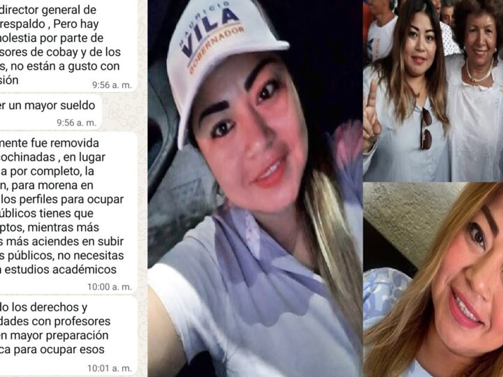 Nepotismo en el COBAY: Premian Angélica Caamal como jefa de servicios académicos